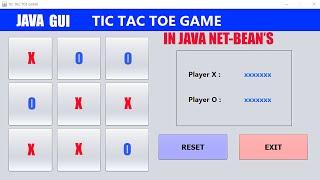 How to Create Tic Tac Toe Game in ||JAVA|| ||NET-BEAN'S|| |GUI| ||Full Video|| with Source Code