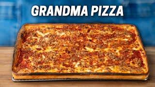 1 Hour Grandma Pizza - No Mixer