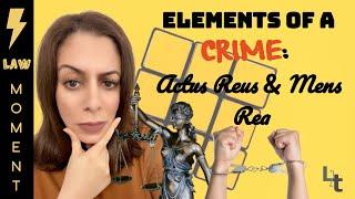 Elements of a Crime: Actus Reus and Mens Rea