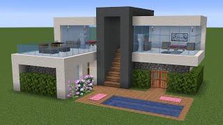 Minecraft - How to build a Modern Vacation House