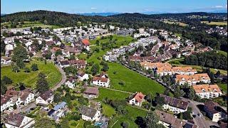 Drone Views of Switzerland in 4k: Zurich - Weinegg, Witikon & Hirslanden