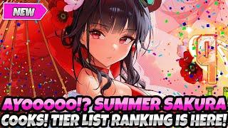 *AYOOOOO!?* SUMMER SAKURA COOKS!?! TIER LIST RANKING IS HERE! + JP RANK! (Nikke Goddess Victory)