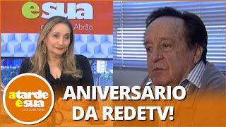 Sonia Abrão comemora 25 anos da RedeTV! e relembra entrevista com o eterno Chaves