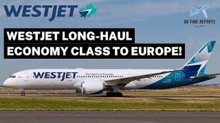 10 HOURS on WESTJET BOEING 787-9 ECONOMY CLASS! Calgary to Rome Fiumicino TRIP REPORT