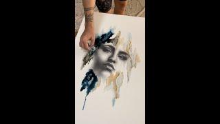 Ashvin Harrison Artist Painting Realistic Portrait