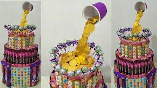 DIY | CANDY TOWER | CANDY CAKE WITH FLOATING CANDIES