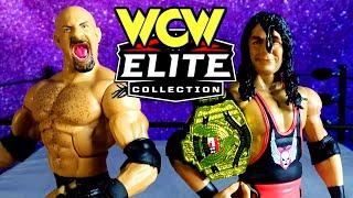 Goldberg & Bret Hart ELITE Figure 2 Pack w/ WCW US Title Review
