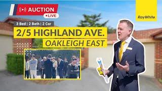 Live Auction @ 2/5 Highland Avenue, Oakleigh East - Auction Results Melbourne