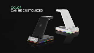 5 in 1 Wireless Charger,Magnetic Foldable Charging Station,Fast Wireless Charging Pad