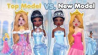 DISNEY PRINCESS OUTFITS BUT IT'S *TOP MODELS VS. NEW MODELS* (PART 2)