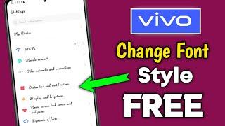 Vivo font style free | vivo fonts | vivo font change | vivo font free download bina kisi app 2023