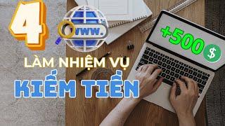 4 Website Làm Nhiệm Vụ Kiếm Tiền Uy Tín Hoạt Động Lâu Năm (Đã Rút)