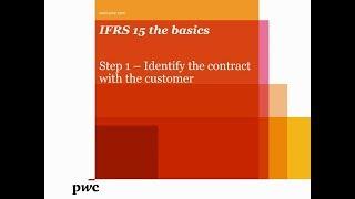 PwC's IFRS 15 the basics – Want to identify a contract under IFRS 15?