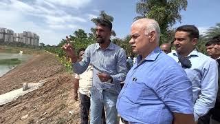 Lake Revival Process Explaining during visit of Honourable Chief Secretay visit - UP@ Bengaluru