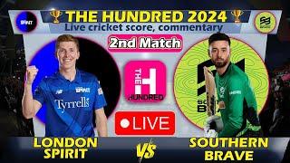  The Hundred Live | Southern Brave vs London Spirit live | LS vs SB Live | BTL Live | Live Cricket