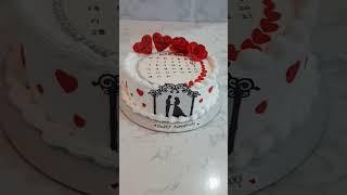 wedding anniversary theme cake