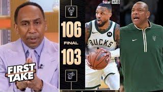 FIRST TAKE | "Everyone was wrong about Doc Rivers" - Stephen A. reacts to Bucks beat Heat 106-103