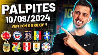 PALPITES DE FUTEBOL DO DIA 10 09 2024 + BILHETE PRONTO