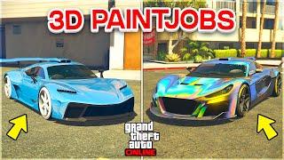 *EASY* MAKE 3D PAINT JOBS ON ANY CAR IN GTA ONLINE! (Modded Color Paint Jobs)