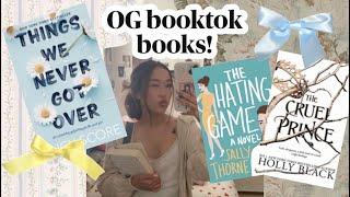 reading OG booktok books! (and hating my life doing it)