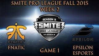 SPL Fall Week 2 - Fnatic vs. Epsilon Esports (Game 1)