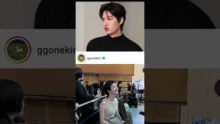 KIM GO EUN'S REACTION AFTER SEEING LEE MIN HO AT BAEKSANG TO SUPPORT HER