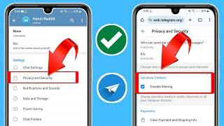 Cara Mengaktifkan Konten Sensitif di Telegram (Android & ios) || Konten Sensitif Telegram 2024