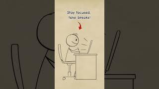 Transform Your Day with These Simple Productivity Habits!  | Stick Figure Story #shorts