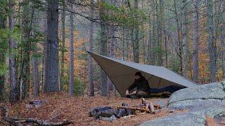 Solo Tarp Camp in a Rainstorm - Wild Caught Venison