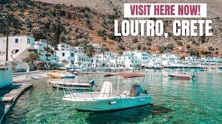 This can't be real? We Found Paradise in Loutro, Crete | Greek Islands