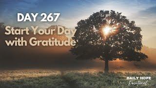 Daily Hope Devotion: "Start Your Day With Gratitude"