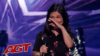 Japanese Comedian Aiko Tanaka BREAKS DOWN in Tears After Her PErformance on Americas Got Talent