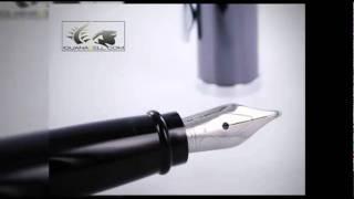 Aurora Style Fountain Pen - Gun Metal Lacquer - E13 - Füllfederhalter, Pluma estilográfica
