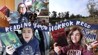 Reading YOUR HORROR RECS again  (reading vlog part 2)