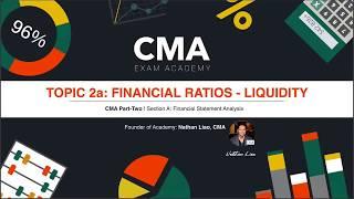 CMA Part-Two Exam: Financial Ratios - Liquidity