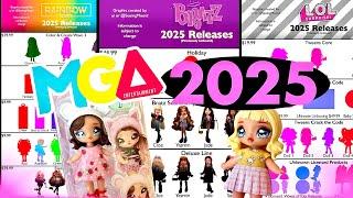 MGA 2025 LINEUP! Rainbow High, Bratz, LOL Surprise OMG, TWEENS, Na Na Na Surprise & MORE!