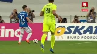 Christian Gytkjaer GOAL. Lech Poznan 1-0 Shakhter Soligorsk | 02/08/2018 | Europa League 2nd QR