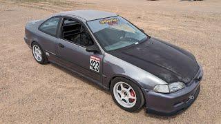 EG Honda Civic Coupe Fly By - Jackspania N1 3" Muffler & Header with Trubendz 3" piping