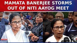 Showdown Over NITI Aayog Meet; Mamata Banerjee Storms Out Midway, Claims 'Mic Muted During Meet'
