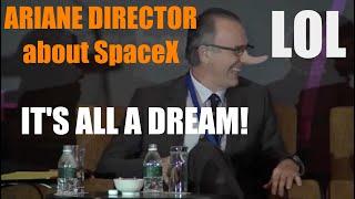 Ariane Director laughs about SpaceX (2013)