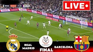 LIVE : Real Madrid vs Barcelona | Super Cup Final 2024/25