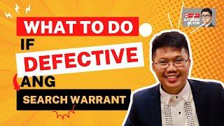 IPINABASURA ANG SEARCH WARRANT | OCULAR INSPECTION