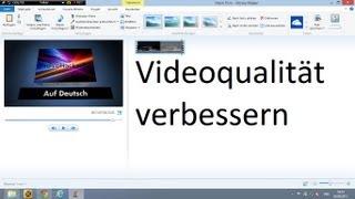 Videoqualität verbessern German