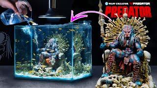 How To Make Predator King Diorama In Aquarium With  Polymer Clay Sculpting