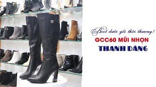 [ TP Fashion shop] Boot nữ ống cao dưới gối mũi nhọn gót vuông SÀNH ĐIỆU GCC60