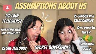 Answering your Assumptions about us🫢🫨️Tejasvi’s secret bf, earing in lacs, Bought followers|YR|