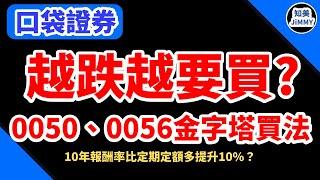 「多賺10%」，善用0050、0056（金字塔買法）｜10年報酬率”勝”定期定額10%以上｜內含APP自動設定教學～｜20221111