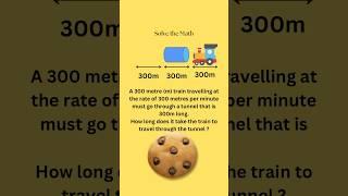 Solve the math train through the tunnel