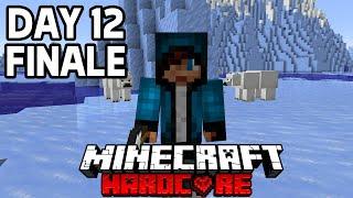 I Survived 100 DAYS In The Arctic In Hardcore Minecraft! *FINALE* - Day 12