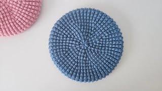 Crochet Beret "Pixel" / Crochet for Beginners / Crochet Hat